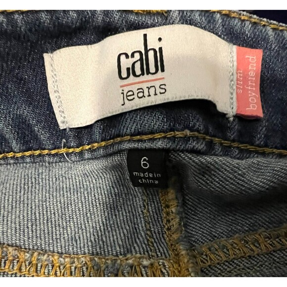 Cabi 5165 Mojave Slim Boyfriend Jeans Women's Size 6 Distressed - Picture 10 of 13